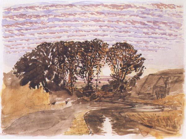 Samuel Palmer Study for The Watermill oil painting image